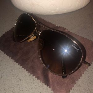 Coach aviator sunglasses